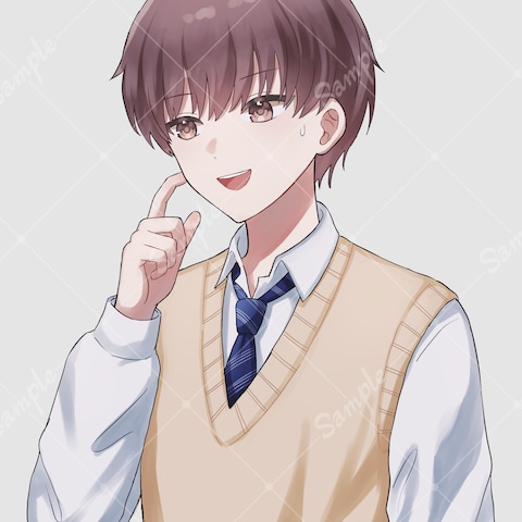 男子高校生イラスト