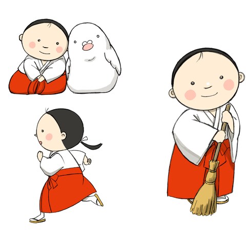 広島護国神社のキャラクター制作