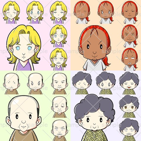 デフォルメ似顔絵