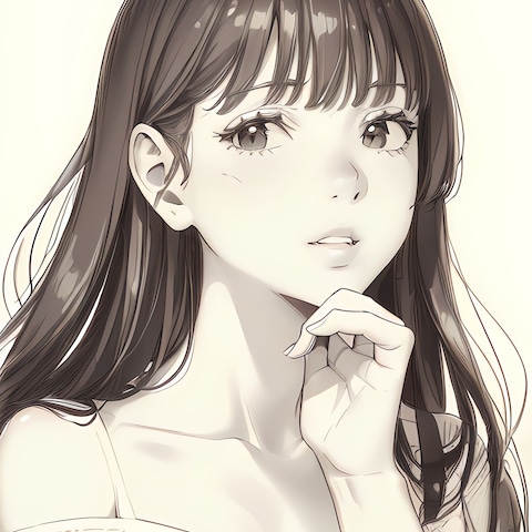 似顔絵からのアイコン①