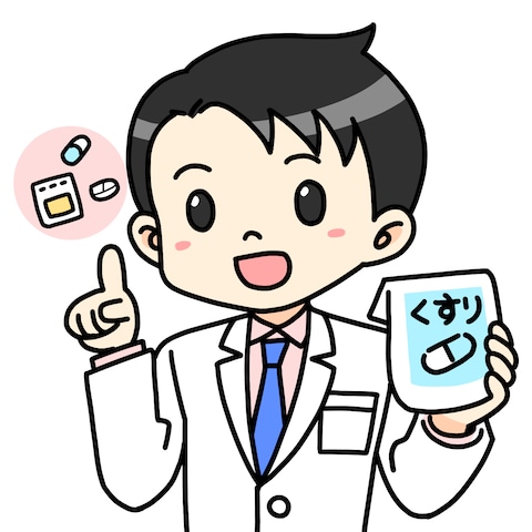 薬局チラシ用のイラスト作成