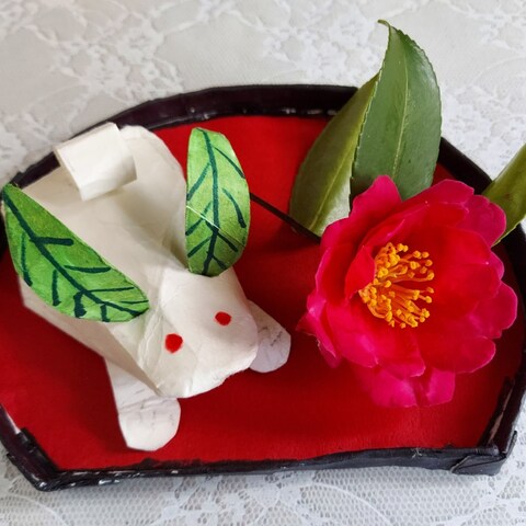 雪ウサギ