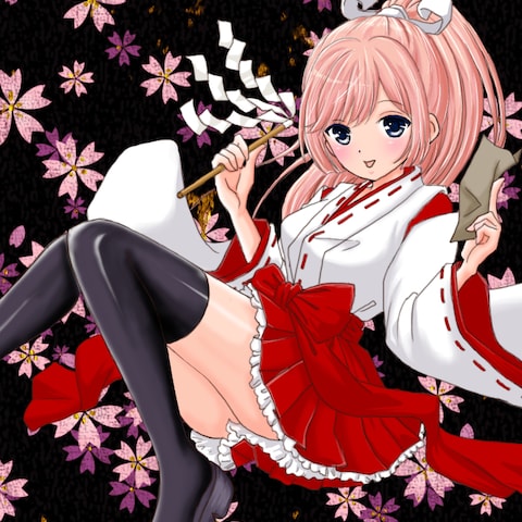 【バナー用イラスト】巫女