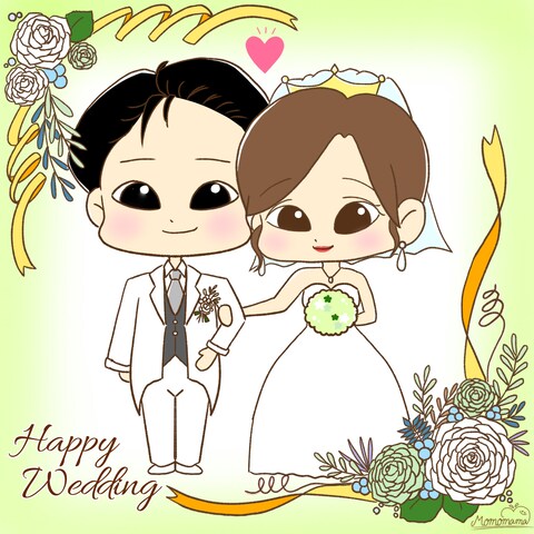 結婚式お祝い用イラスト