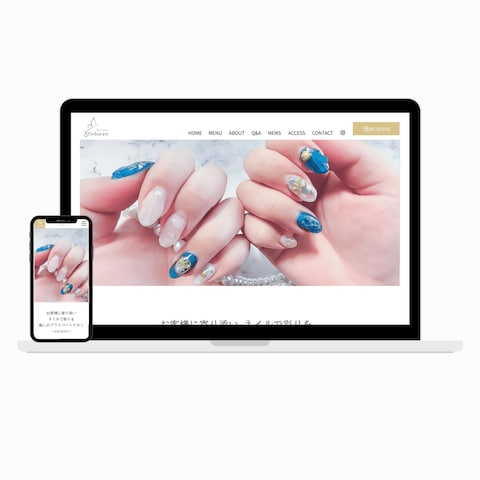 WEBサイト「nail salon colorer」