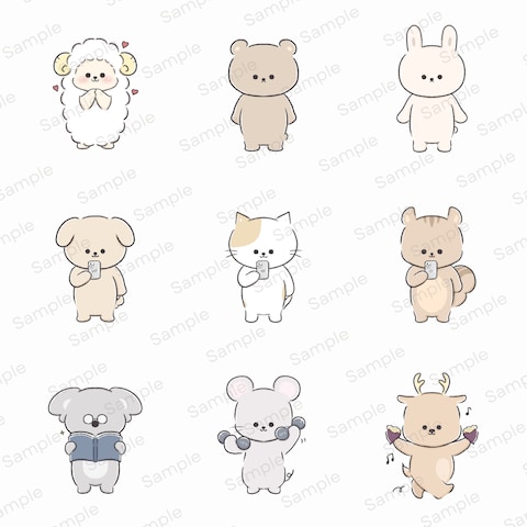 動物アイコン作成例