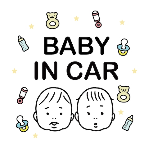 カーサイン（BABY IN CAR)
