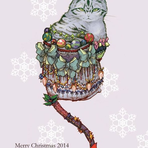クリスマスカードのイラスト