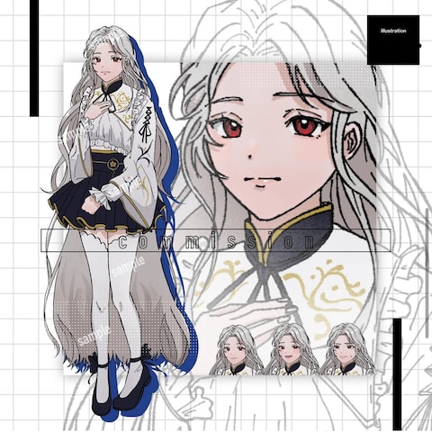 TRPGの立ち絵、表情差分の作成