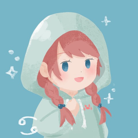 星座モチーフイラスト　かに座