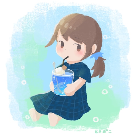 青空のクリームソーダ
