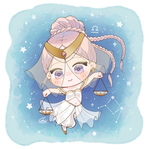 ミニキャラ星座 天秤座