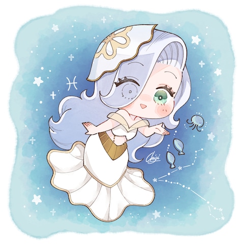 ミニキャラ星座 魚座