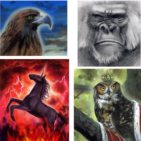 動物のリアルイラスト