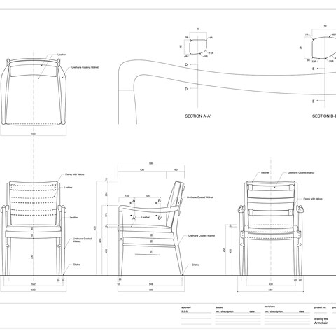 家具図｜アームチェア