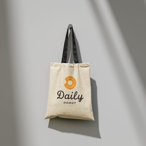 Daily donut totebag