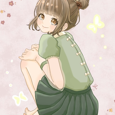 趣味で描いたオリジナルのイラストです。