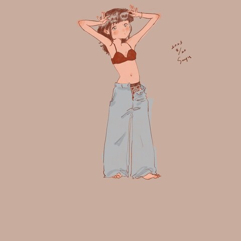 女の子のイラスト