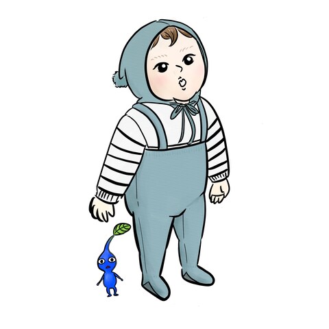 子供の似顔絵　イラスト