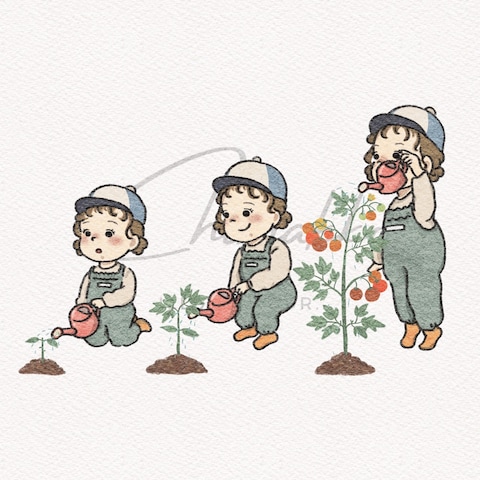 ゆるかわ絵本風似顔絵イラスト