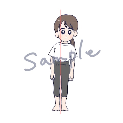姿勢に関するイラスト