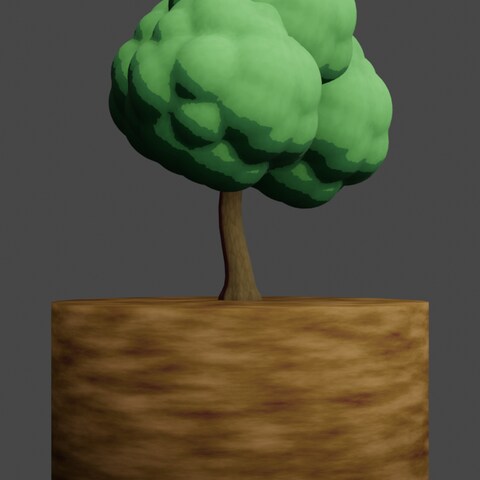 アニメ的な木