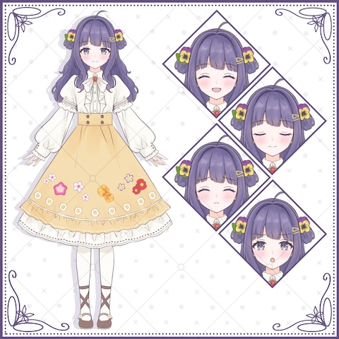 『エディブルフラワーのケーキ』の女の子