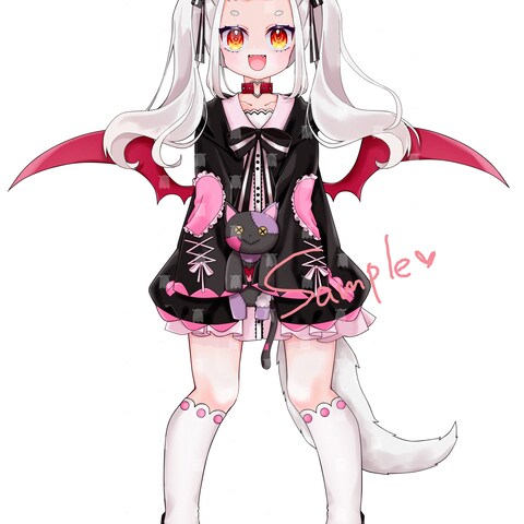IRIAM配信用Vライバー立ち絵イラスト