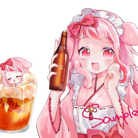 VTuberグッズ用イラスト