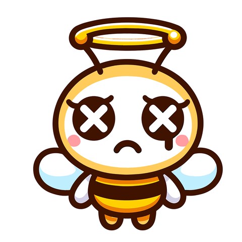蜂駆除会社のロゴキャラクター