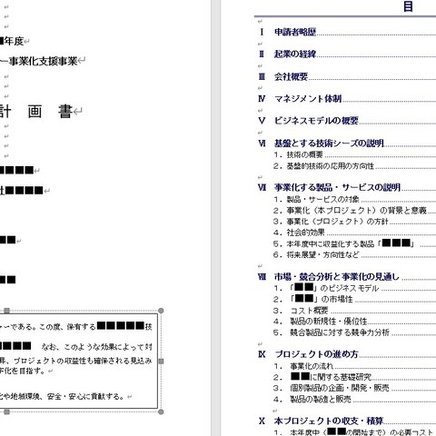 ベンチャー企業の事業計画書作成