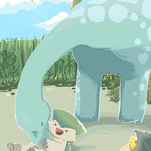 仲良し恐竜さん