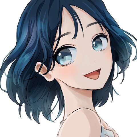 女の子アイコン（顔アップ）