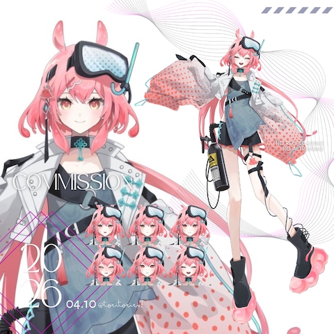 Vtuberキャラクターデザイン