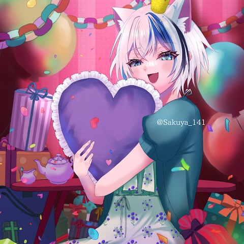 ライバーさん誕生日イラスト