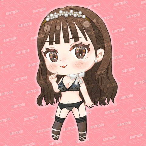 グッズ用似顔絵SDイラストのご依頼