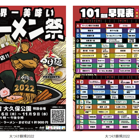 大つけ麵博2022ポスター