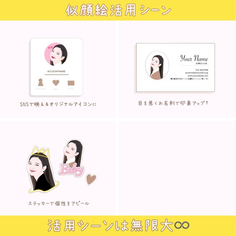 似顔絵活用シーン