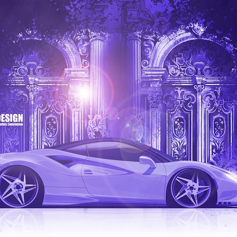 ferrariF488/イラスト制作例