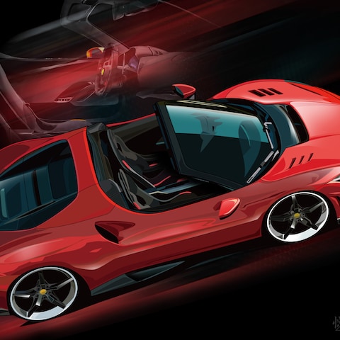 Ferrari296B/イラスト制作例