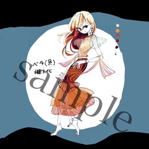 擬人化イラスト