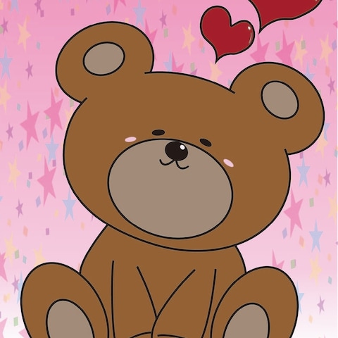 洋服に一部付けるクマの作成