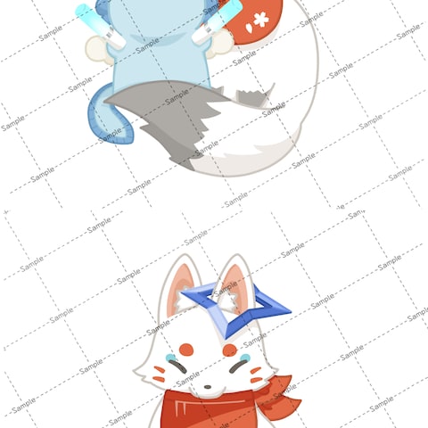 アイコン用のお稲荷様イラスト