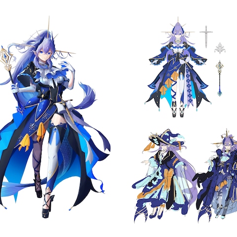 立ち絵、キャラクターデザイン、ラフ
