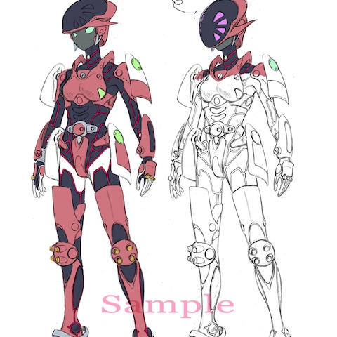 コミックス用等身大ロボットデザイン