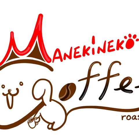 招き猫コーヒーのロゴ作成