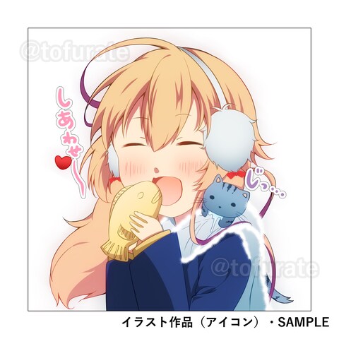 マフラー女子高生（デフォルメアイコン）