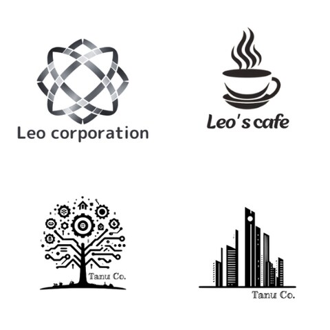 IT企業、カフェをイメージしたロゴデザイン