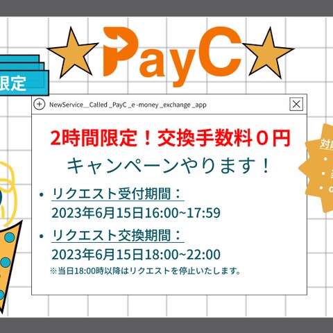 PayCサービスのキャンペーンサムネイル