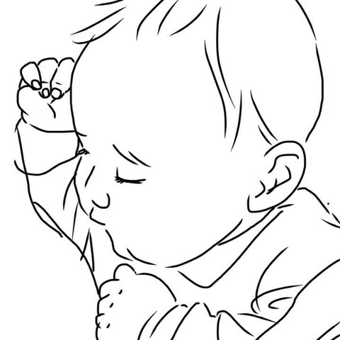 白黒イラスト